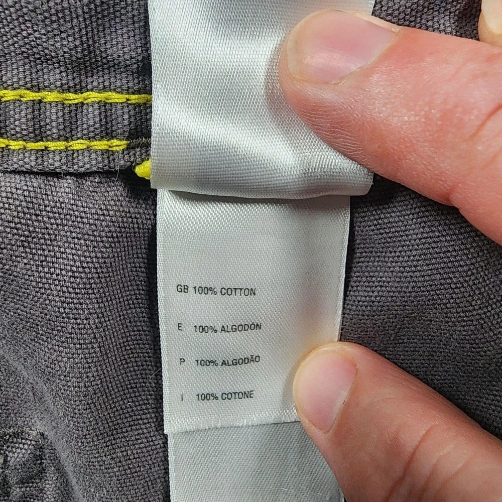 The North Face Pants Mens 34x28 Gray Regular Fit Cargo Canvas Workwear Casual